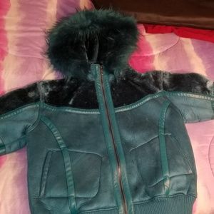 Pelle pelle womans sherling coat size m